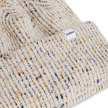 Recycled Cotton Melange 1X1 Rib Beanie – Druthers NYC