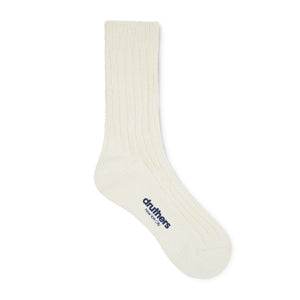 Organic Cotton Rib Slub Crew Sock